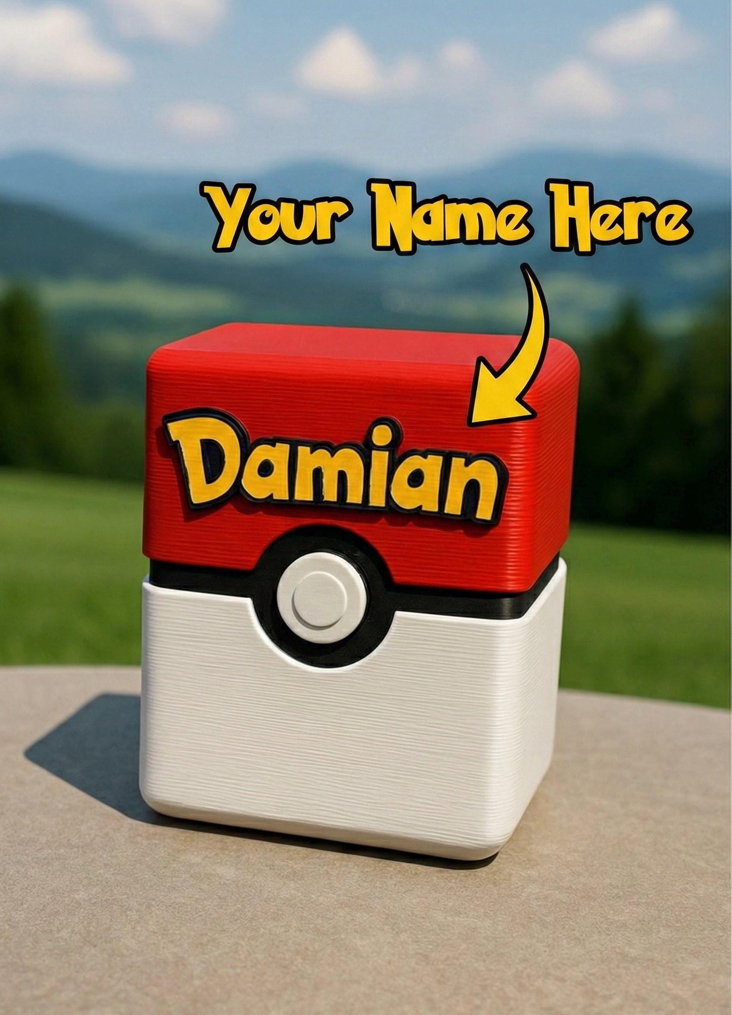 Custom Poké Card Holder Box