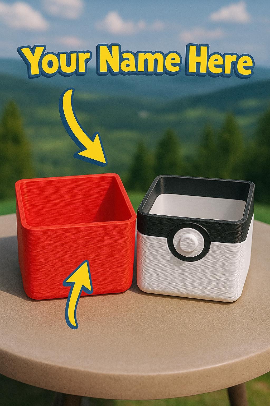 Custom Poké Card Holder Box