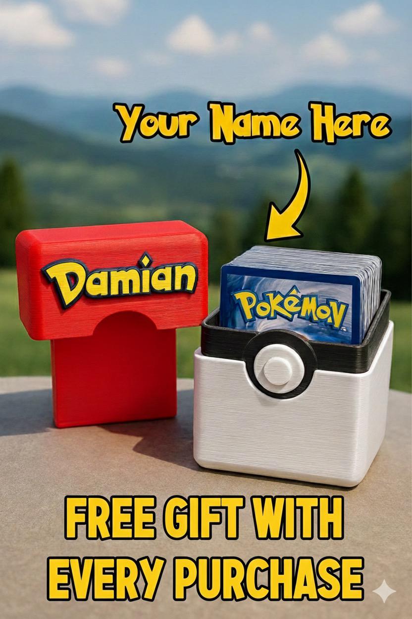 Custom Poké Card Holder Box